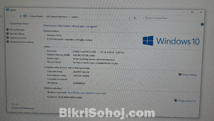 Intel Core I3,4gb Ram,windows 10 Pro Pc Sale
